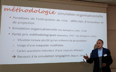 Présentation par Xavier Marchand : méthodologie de la simulation organisationnelle